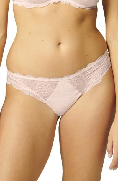 Simone Perele Reve Lace Bikini Cut Briefs In Sakura Pink