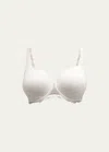 Simone Perele Reve Lace Plunge Bra In Sakura Pink