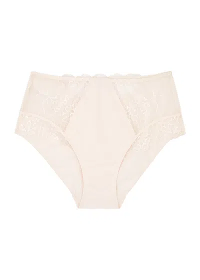 Simone Perele Simone Pérèle Reve Panelled Lace Briefs In Light Pink