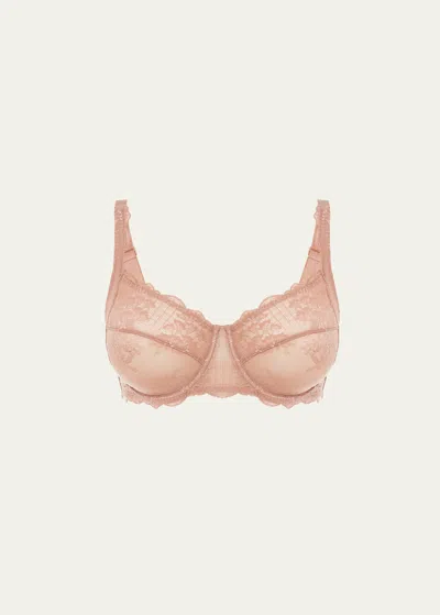 Simone Perele Reve Scalloped Lace Bra In Nude