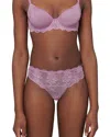 Simone Perele Reve Scalloped Lace Tanga In Glamorous