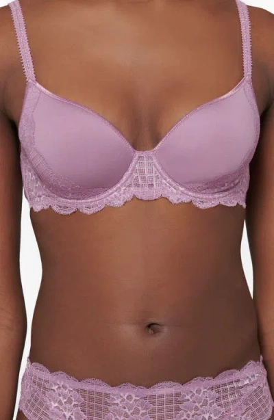 Simone Perele Reve Underwire 3d Plunge Bra In Glamorous Mauve