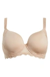 Simone Perele Reve Underwire 3d Plunge Bra In Nude