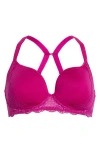 Simone Perele Reve Underwire 3d Plunge Bra In Pink
