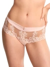 Simone Perele Saga Tattoo Lace Boyshorts In Pink Nude