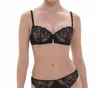 Simone Perele Saga Non-padded Lace Demi Bra In Black