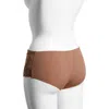 Simone Perele 'saga' Embroidered Boyshort Briefs In Tender Brown