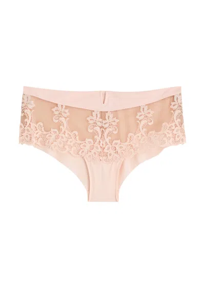 Simone Perele Simone Pérèle Saga Guipure Lace Briefs In Light Pink