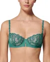 Simone Perele Saga Demi Cup Bra In Vert Garden In Garden Green