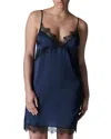 Simone Perele Satin Secrets Lace Trim Chemise In Full Moon