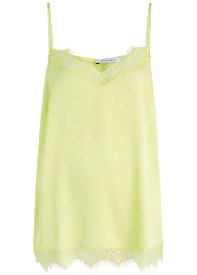 Simone Perele Simone Pérèle Satin Secrets Satin Camisole Top In Yellow