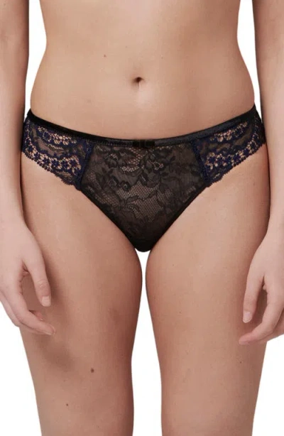 Simone Perele Scenario Lace Front Bikini Briefs In Black