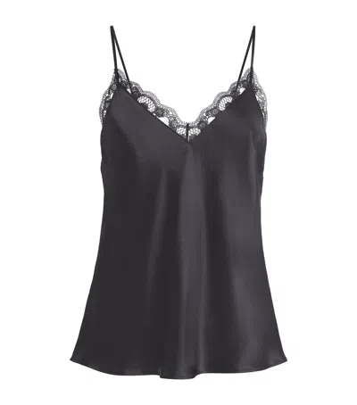 Simone Perele Silk-blend Love Me Camisole In Black