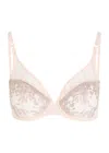 Simone Perele Simone Pérèle Singuliere Embroidered Underwired Bra In Light Pink