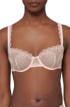 Simone Perele Singuliere Underwire Demi Bra In Petal Powder
