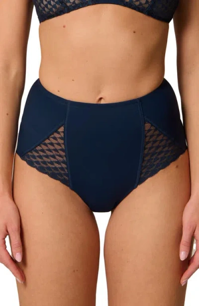 Simone Perele Subtile Control Briefs In Blue