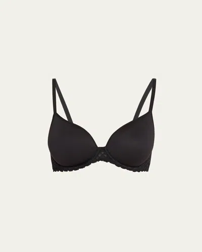 Simone Perele Subtile Geometric Lace T-shirt Bra In Black