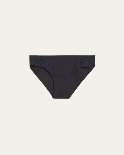 Simone Perele Subtile Lace-inset Bikini Briefs In Black