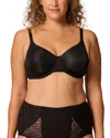 Simone Perele Subtile Underwire Minimizer Bra In Black