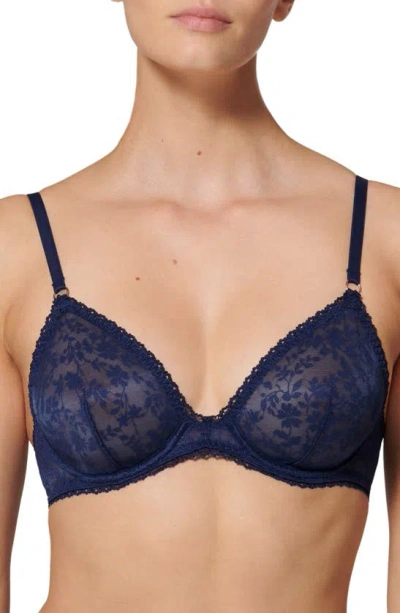 Simone Perele Thelma Underwire Plunge Bra In Midnight