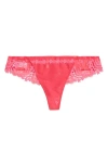 Simone Perele Simone Pérèle Wish Satin Thong In Fabulous Pink