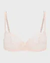 Simone Perele Wish Lace Demi Cup Bra In Pink
