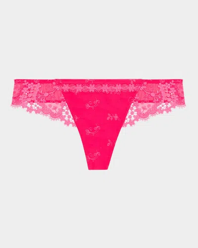SIMONE PERELE WISH LACE MESH TANGA