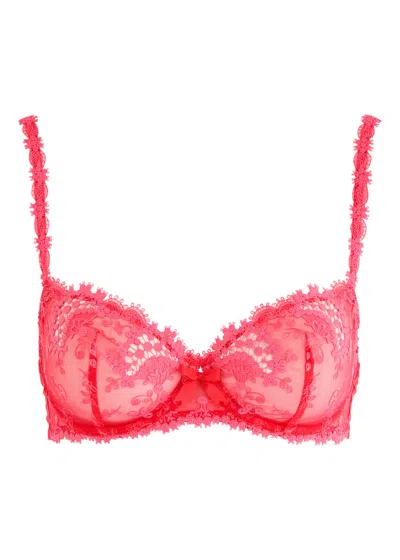 Simone Perele Simone Pérèle Wish Lace Underwired Bra In Pink