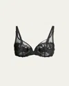 Simone Perele Wish Sheer Plunge Bra In Black