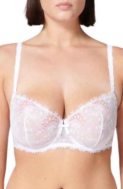 Simone Perele Wish Underwire Demi Bra In Cristal White