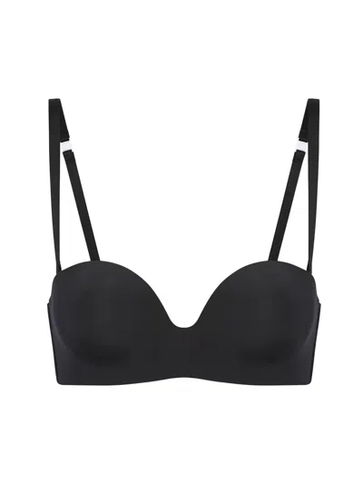 Simone Perele Women's Essential Plunge Microfiber Multi-way Bra In Black