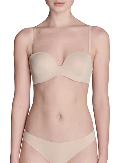 Simone Perele Women's Essential Plunge Microfiber Multi-way Bra In Gray
