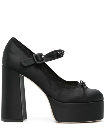 Simone Rocha 125mm Heart-toe Pumps In Black