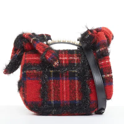 Simone Rocha 2018 Plaid Pearl Bag In Multi