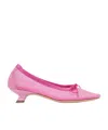 Simone Rocha Pink Mesh Ballerina Heels In Pink