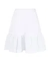 Simone Rocha Ruffled A-line Skirt In White