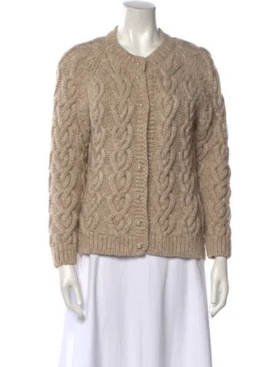 Pre-owned Simone Rocha Alpaca Crew Neck Sweater In Neutral