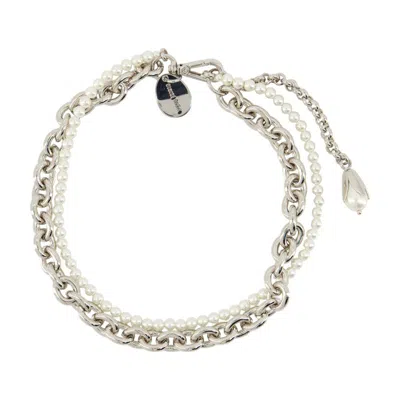 Simone Rocha & Chain Necklace In Silver