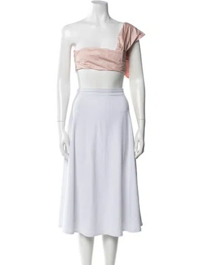 Pre-owned Simone Rocha Asymmetrical Sleeveless Top In White