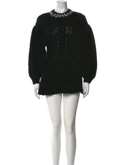 Pre-owned Simone Rocha Baby Cashmere Mini Dress In Black