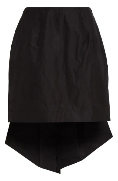 SIMONE ROCHA BACK BOW TAFFETA MINISKIRT