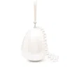 Simone Rocha Micro Egg Pearl-effect Clutch Bag In Metallic