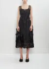 Simone Rocha Balconette Bust Detail Dress In Black