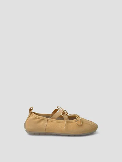 Simone Rocha Ballerina Grip Flats In Brown