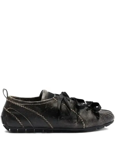 Simone Rocha Ballerina Grip Sneakers In Brown