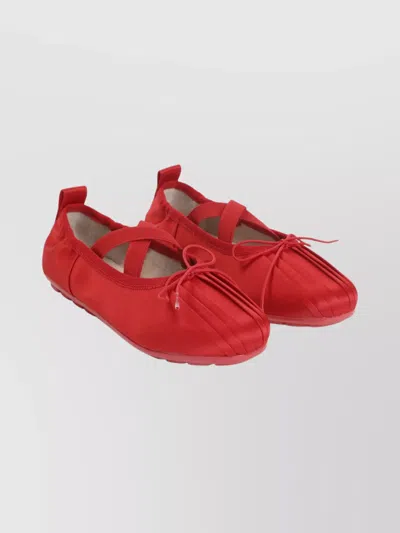 SIMONE ROCHA BALLERINA SHOES WITH TEXTURED SOLE AND BOW