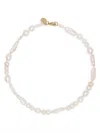 Simone Rocha Baroque Pearl Tied Pattern Necklace Accessories In Pearl