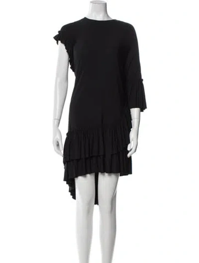 Pre-owned Simone Rocha Bateau Neckline Knee-length Dress In Black