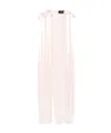 Simone Rocha Womens Pale Pink Daisy Chain Bow-embellished Woven Midi Dress In Pink