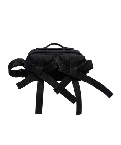 Simone Rocha Beaded Classic Bow Crossbody Bag In Black